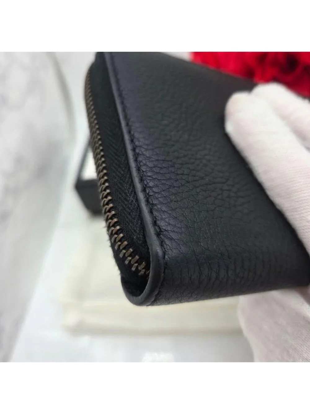 Gucci Logo Wallet Black Leather - Picture 6 of 15